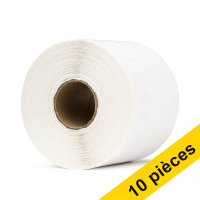 Offre : 10x étiquettes d'expédition extra larges Dymo S0904980 (marque 123encre) 650891