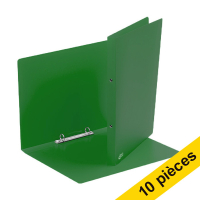 Offre : 10x 123encre classeur à 2 anneaux ronds (21 mm) - vert 301401