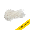 Offre : 10x 123encre collier de serrage 100 x 2,5 mm (100 pièces) - blanc 302426 - 1