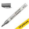 Offre : 10x 123encre marqueur peinture à encre brillante (1 - 3 mm ogive) - argent 300864 - 1