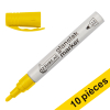 Offre : 10x 123encre marqueur peinture à encre brillante (1 - 3 mm ogive) - jaune 300860 - 1