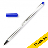 Offre : 10x 123encre stylo-feutre pointe fine - bleu 300434