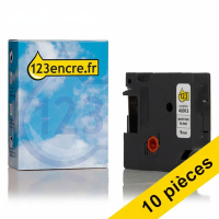 Offre : 10x Dymo S0720680 / 40913 ruban 9 mm (marque 123encre) - noir sur blanc 089167