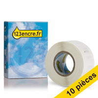 Offre : 10x Dymo S0722440/99015 étiquettes multifonctions grand format (marque 123encre)