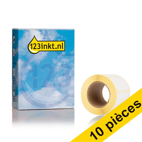 Offre : 10x marque 123encre remplace Brother BDE-1J026051-060 étiquettes prédécoupées 51 mm x 26 mm 650837 - 1