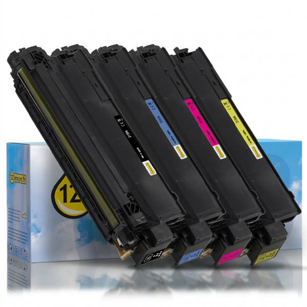 Offre : 123encre ensemble de toners pour HP 213A : HP W2130A, W2131A, W2132A, W2133A - noir + 3 couleurs 093710 - 1