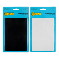 Offre : 123encre patins adhésifs 100 mm x 150 mm (4 pièces) - noir/blanc 301033