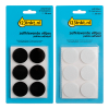 Offre : 123encre patins adhésifs ronds 28 mm (24 pièces) - noir/blanc 301030 - 1