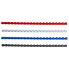 Offre : 123encre peigne de reliure 14 mm (400 pièces) - bleu, rouge, noir et blanc 340064 - 1