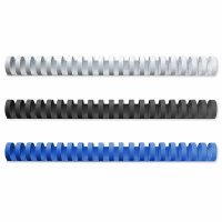 Offre : 123encre peigne de reliure 19 mm (300 pièces) - noir et blanc