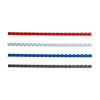 Offre : 123encre peigne de reliure 6 mm (400 pièces) - bleu, rouge, noir et blanc 340056 - 1