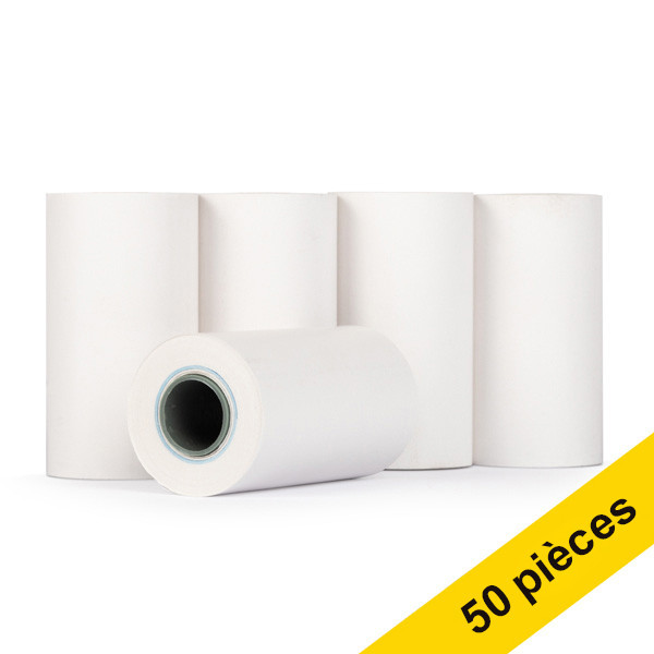 Offre : 123encre rouleau TPE 57x30x12 thermique (50 pièces) - blanc 303651 - 1