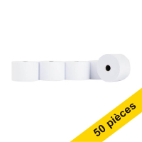 Offre : 123encre rouleau de caisse enregistreuse 44x70x12 mm sans bois (50 pièces) - blanc 302707