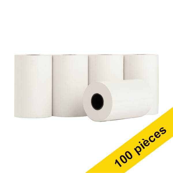 Offre : 123encre rouleau de caisse enregistreuse 57x35x12 mm thermo (100 pièces) - blanc 302710 - 1