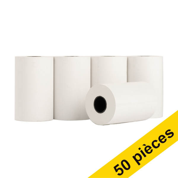 Offre : 123encre rouleau de caisse enregistreuse 57x35x12 mm thermo (50 pièces) - blanc 302698 - 1