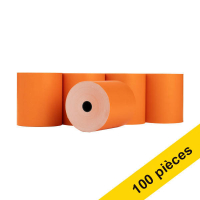 Offre : 123encre rouleau de caisse enregistreuse 80x80x12 mm thermo (100 pièces) - orange 302715