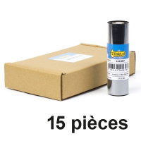 Offre : 15x Zebra 2300 (02300GS11007) ruban de cire 110 mm x 74 m (marque 123encre) 141523