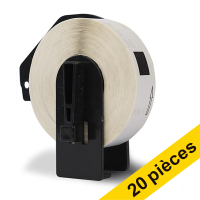 Offre : 20x Marque 123encre remplace Brother DK-11204 étiquettes multi-usage