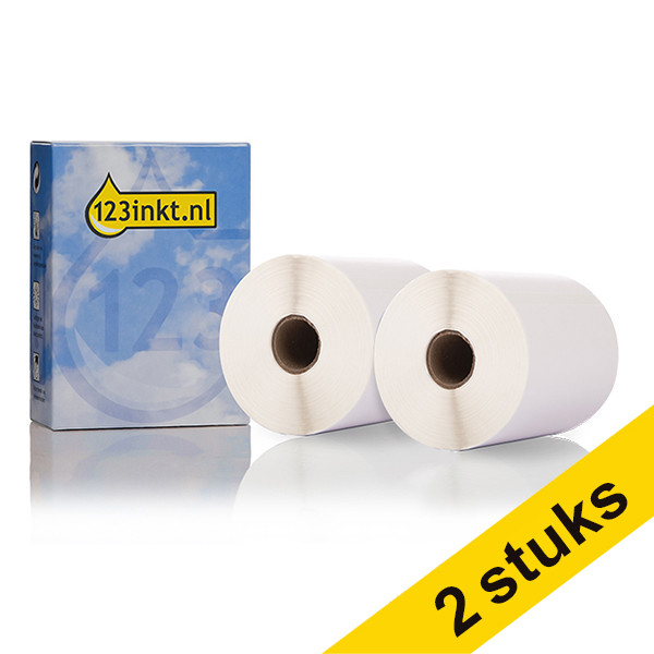 Offre : 2x 123encre LW650XL PRO S0947420 étiquettes d'expédition grand format pour gros volumes - blanc 650807 - 1