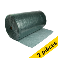 Offre : 2x 123encre papier bulle recyclé (100 cm x 100 m) - vert