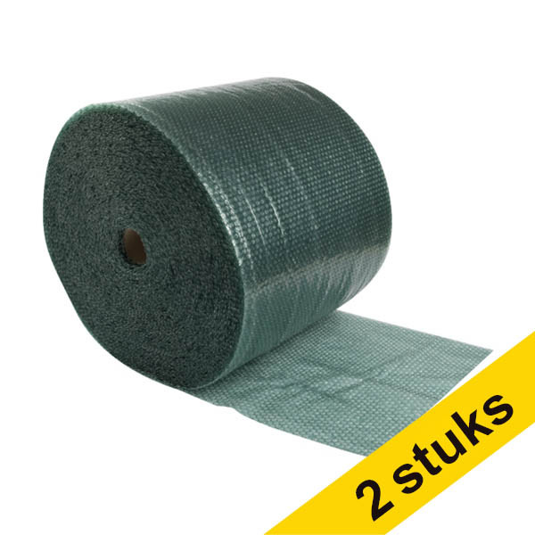 Offre : 2x 123encre papier bulle recyclé (50 cm x 100 m) - vert 302879 - 1
