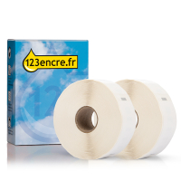 Offre : 2x Dymo 1933085 / 2112284étiquettes à code-barres durables (marque 123encre) 650508