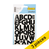 Offre : 3x 123encre étiquettes de lettres A-Z grandes - noir 301530 - 1