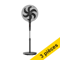 Offre : 3x 123encre F602 ventilateur sur pied avec télécommande - noir