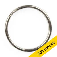 Offre : 3x 123encre anneaux porte-clés métalliques 25 mm (100 pièces)
