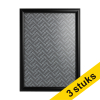 Offre : 3x 123encre cadre à clic avec cadre aluminium A3 - noir 302555 - 1