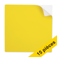 Offre : 3x 123encre notes autocollantes réutilisables 10 x 10 cm (5 pièces) - jaune