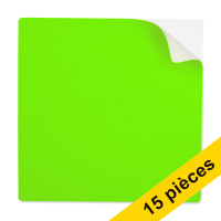 Offre : 3x 123encre notes autocollantes réutilisables 10 x 10 cm (5 pièces) - vert