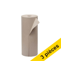 Offre : 3x 123encre papier d'emballage (50 cm x 300 m) - marron