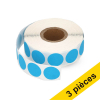 Offre : 3x 123encre pastilles adhésives Ø 18 mm (1000 étiquettes en continu) - bleu 035234 - 1