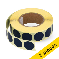 Offre : 3x 123encre pastilles adhésives Ø 18 mm (1000 étiquettes en continu) - bleu foncé 035243