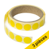 Offre : 3x 123encre pastilles adhésives Ø 18 mm (1000 étiquettes en continu) - jaune foncé 035231 - 1