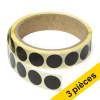 Offre : 3x 123encre pastilles adhésives Ø 18 mm (1000 étiquettes en continu) - noir 035237 - 1