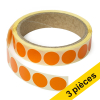Offre : 3x 123encre pastilles adhésives Ø 18 mm (1000 étiquettes en continu) - orange 035235 - 1