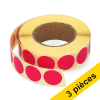 Offre : 3x 123encre pastilles adhésives Ø 18 mm (1000 étiquettes en continu) - rose 035245 - 1