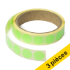 Offre : 3x 123encre pastilles adhésives Ø 18 mm (1000 étiquettes en continu) - vert fluo 035240 - 1