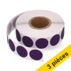 Offre : 3x 123encre pastilles adhésives Ø 18 mm (1000 étiquettes en continu) - violet 035244 - 1
