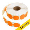 Offre : 3x 123encre pastilles adhésives Ø 35 mm (1000 étiquettes en continu) - orange 303007 - 1