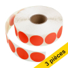Offre : 3x 123encre pastilles adhésives Ø 35 mm (1000 étiquettes en continu) - rouge 303004 - 1