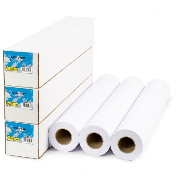 Offre : 3x 123encre rouleau de papier satiné 914 mm (36 pouces) x 30 m (190 g/m²) 302104 - 1