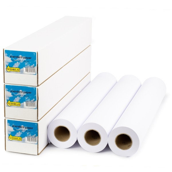 Offre : 3x 123encre rouleau de papier standard 610 mm (24 pouces) x 50 m (80 g/m²) 155046 - 1