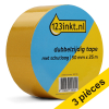 Offre : 3x 123encre ruban adhésif double face avec couche de protection 50 mm x 25 m 301983 - 1