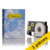 Offre : 3x Casio XR-9WE1 ruban 9 mm (marque 123encre) - noir sur blanc 056240 - 1