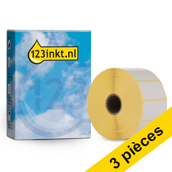 Offre : 3x Marque 123encre remplace Brother BDE-1J026051-102 étiquettes prédécoupées 51 mm x 26 mm 080993 - 1