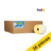 Offre : 3x Marque 123encre remplace Zebra Z-Perform 1000T étiquettes FedEx (800294-605) 102 x 152 mm (12 rouleaux) 653309