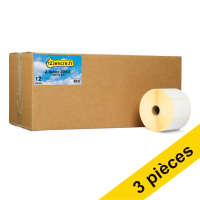 Offre : 3x Marque 123encre remplace Zebra Z-Select 2000T étiquette (800273-205) 76 x 51 mm (12 rouleaux) 650736